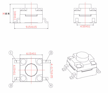 防水輕觸開關(guān)結(jié)構(gòu) 防水輕觸開關(guān)結(jié)構(gòu)
