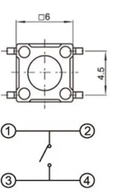 輕觸開(kāi)關(guān)接線圖 輕觸開(kāi)關(guān)接線圖